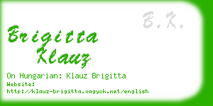 brigitta klauz business card